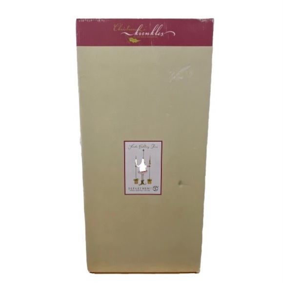 Retired 2005 DEPARTMENT 56 Christmas Krinkles Santa Holding Trees Figure - Picture 2 of 15